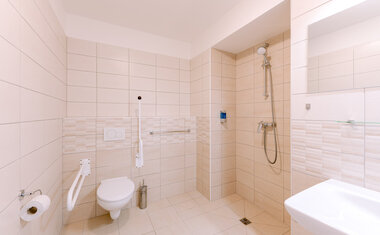 Bezbariérová koupelna